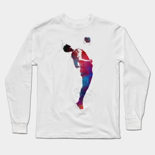 Football player sport art #football Long Sleeve T-Shirt